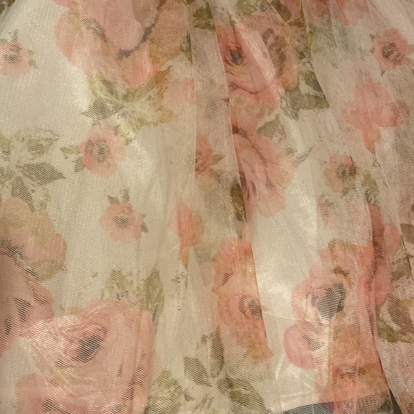 New NWT Girls Dress Zenz medium rose sheer over lay hi lo pink - Picture 3 of 3